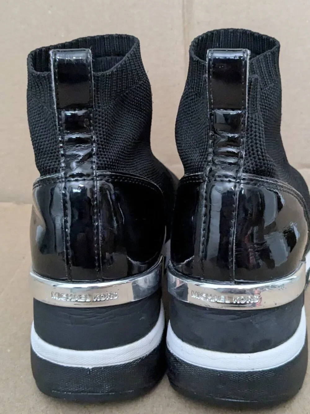 Michael Kors Sport Sneakers Skyler Made Of Stretch Knit In Sock Look Size 7.5